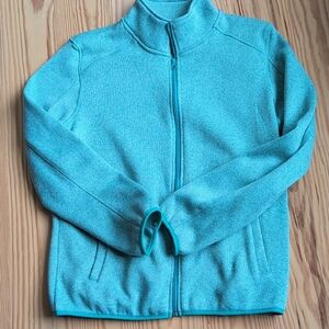 Women's Aqua Blue Fleece Jacket